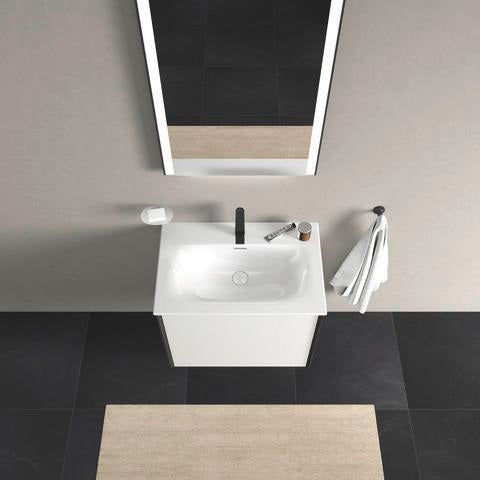 DURAVIT Viu Möbelwaschtisch 730 mm Weiß mit Überlauf und Hahnlochbank