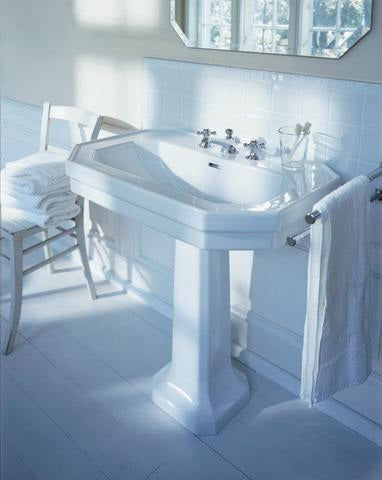 Duravit Waschtisch Serie 1930 600 mm mit Überlauf und 1 Hahnloch, weiß