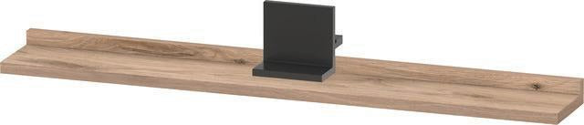 DURAVIT Sivida Spiegelablage 800x115x35mm Chrom/Weiß Matt – Montage unter Spiegel inkl. Befestigungsmaterial
