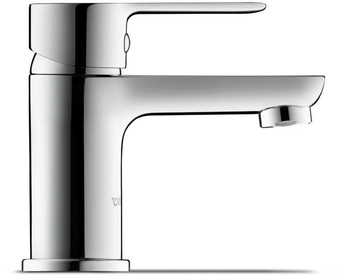 DURAVIT A.1 Einhebel-Waschtischmischer mit Zugstange, Chrom – 95 mm Ausladung, Keramikmischsystem