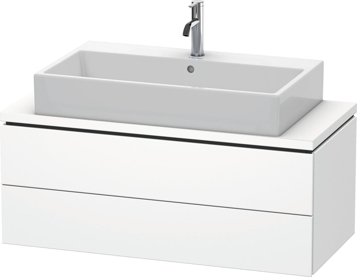 DURAVIT L-Cube Konsolenwaschtischunterbau 1020 mm betongrau matt, 2 Schubkästen, Tip-On