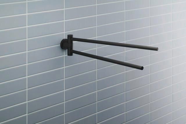 DURAVIT D-Code Handtuchhalter 2-armig schwenkbar 447 mm Chrom