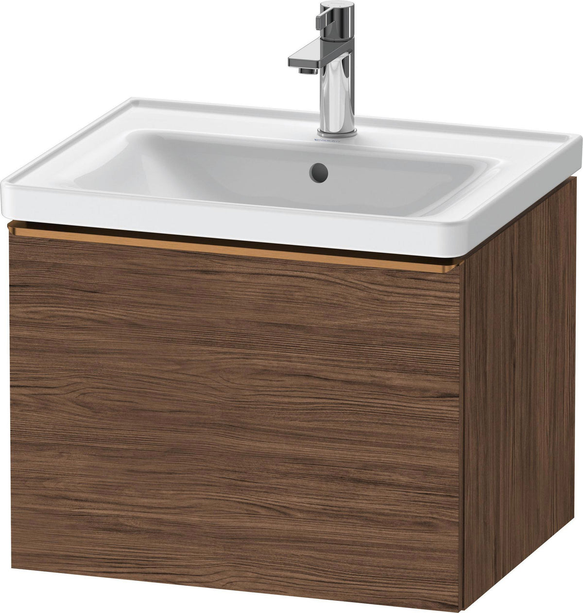 DURAVIT D-Neo Waschtischunterbau 584 mm betongrau matt mit 1 Auszug und Soft-Close