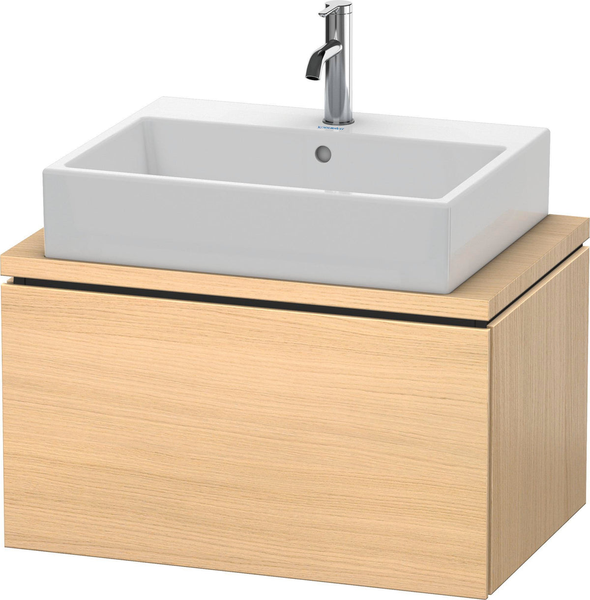 DURAVIT L-Cube Konsolenwaschtischunterbau 720 mm betongrau matt mit Tip-on-Auszug