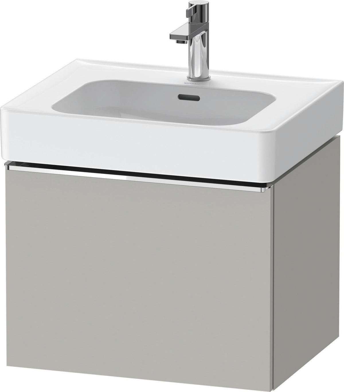 DURAVIT D-Neo Waschtischunterbau 584 mm Eiche Schwarz Matt mit Bronze Griff