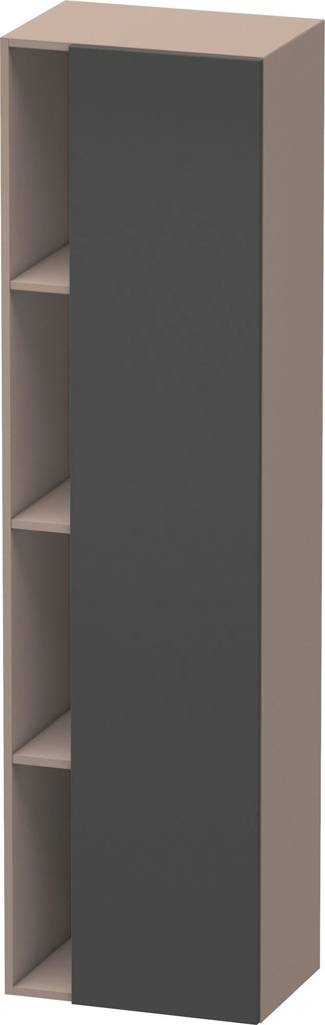 DURAVIT DuraStyle Hochschrank 360x500x1800mm, 1 Tür links, weiß matt – Wandhängend mit Soft-Close