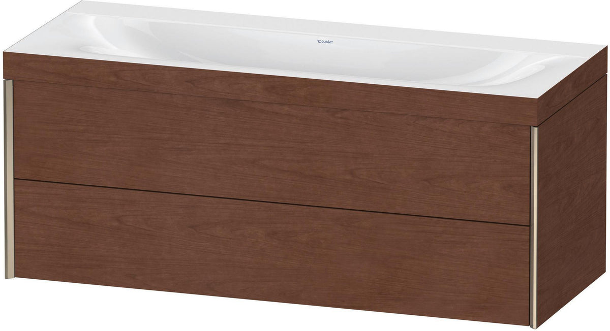 DURAVIT XViu c-bonded Waschtischunterbauset 1200 mm wandhängend mit 2 Schubkästen
