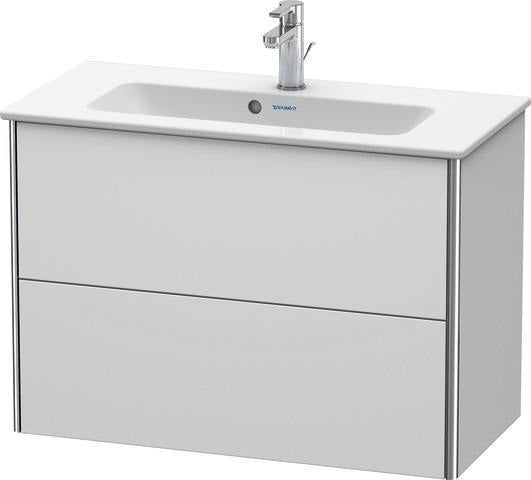 Duravit XSquare Waschtischunterbau 810 mm wandhängend, 2 Schubkästen, s-matt, für ME by Starck