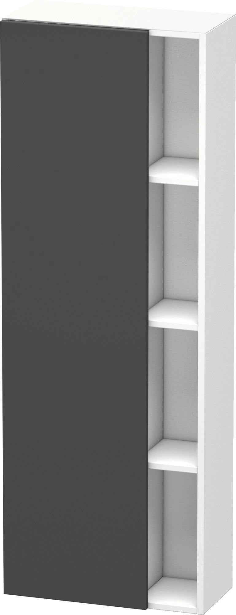 DURAVIT DuraStyle Hochschrank 1400 mm, 1 Tür links, weiß matt – wandhängend mit Soft-Close
