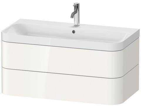 Duravit Waschtischset Happy D.2 Plus 975x490mm ein Hahnloch taupe supermatt