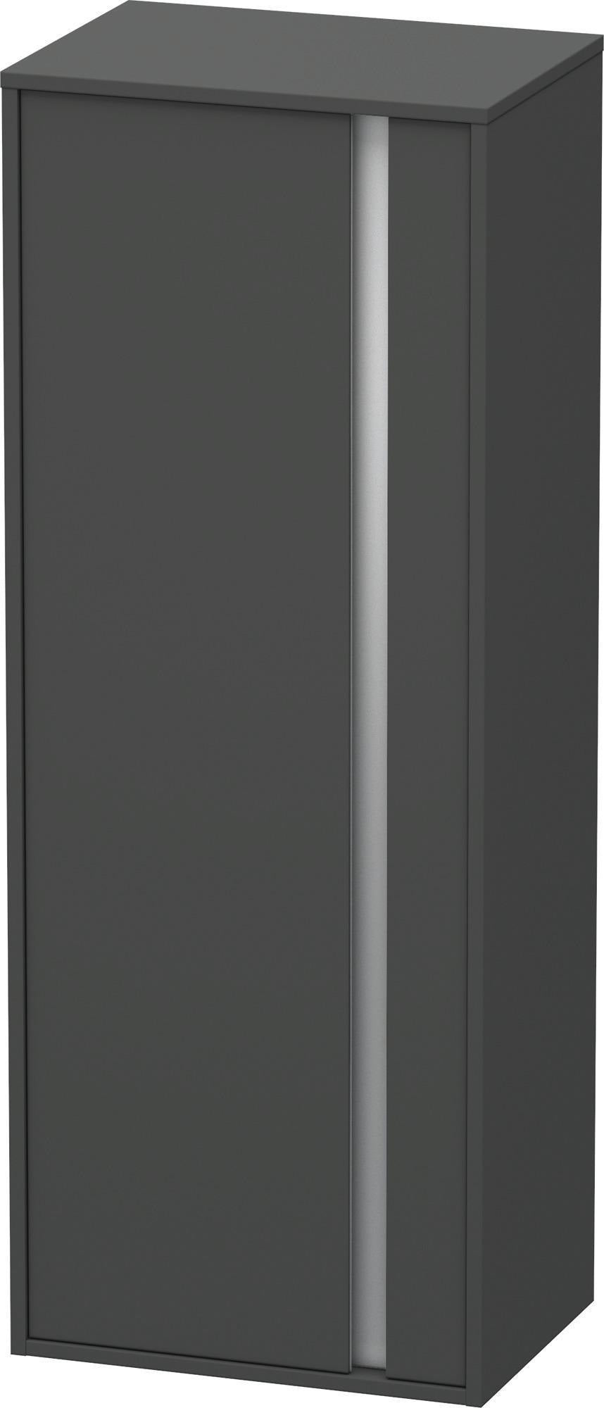 Duravit Hochschrank Ketho 360x500x1320mm, 1 Tür, Anschlag links, weiß matt – wandhängend mit Soft-Close