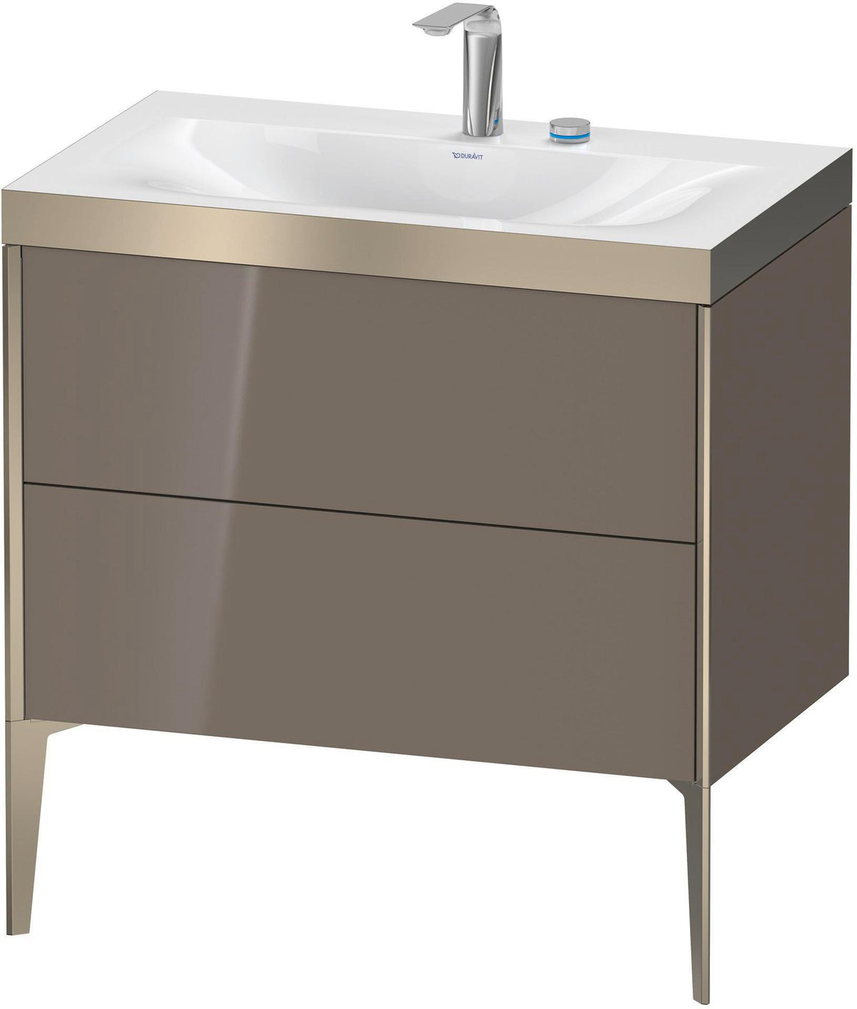 DURAVIT XViu c-bonded Waschtischset bodenstehend 800 mm mit 2 Auszügen und Push-Open