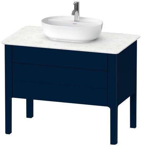 Duravit Luv Waschtischunterbau 938 mm – Seidenmatt Weiß, 1 Auszug, Tip-On-Technik