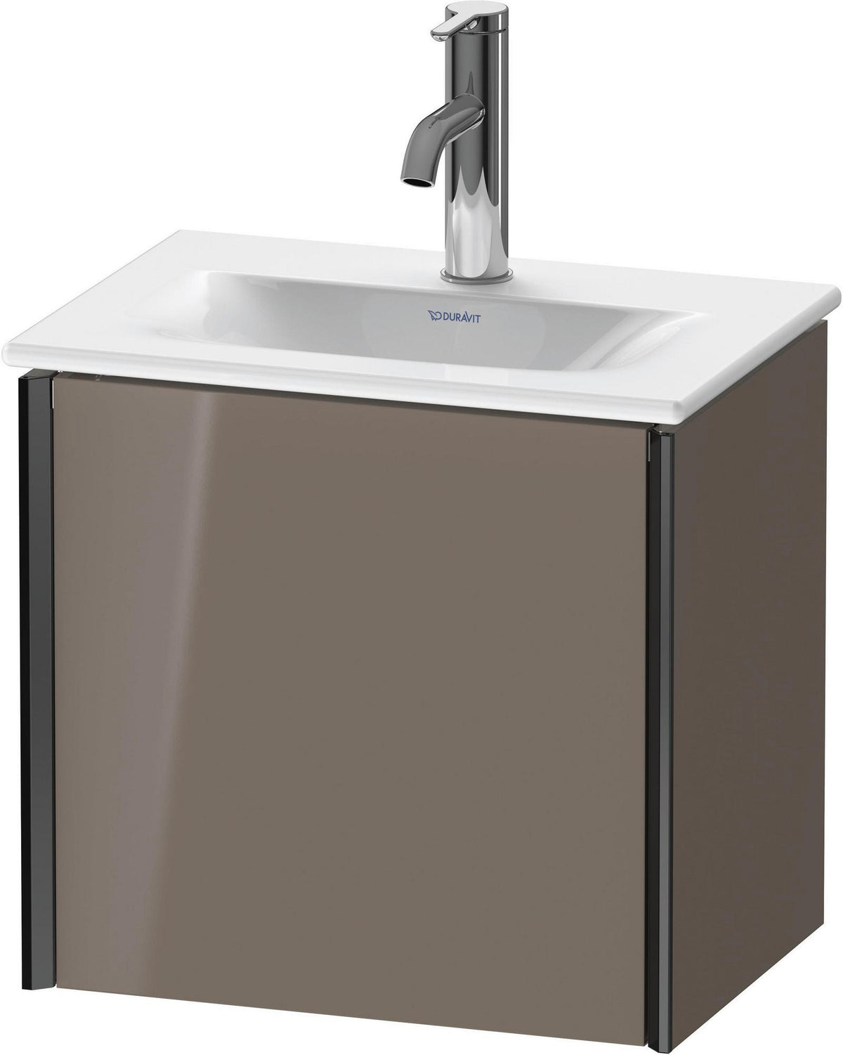 Duravit XViu Waschtischunterbau wandhängend, 1 Tür, 397x430x310 mm, rechts, dolomiti grey hochglanz