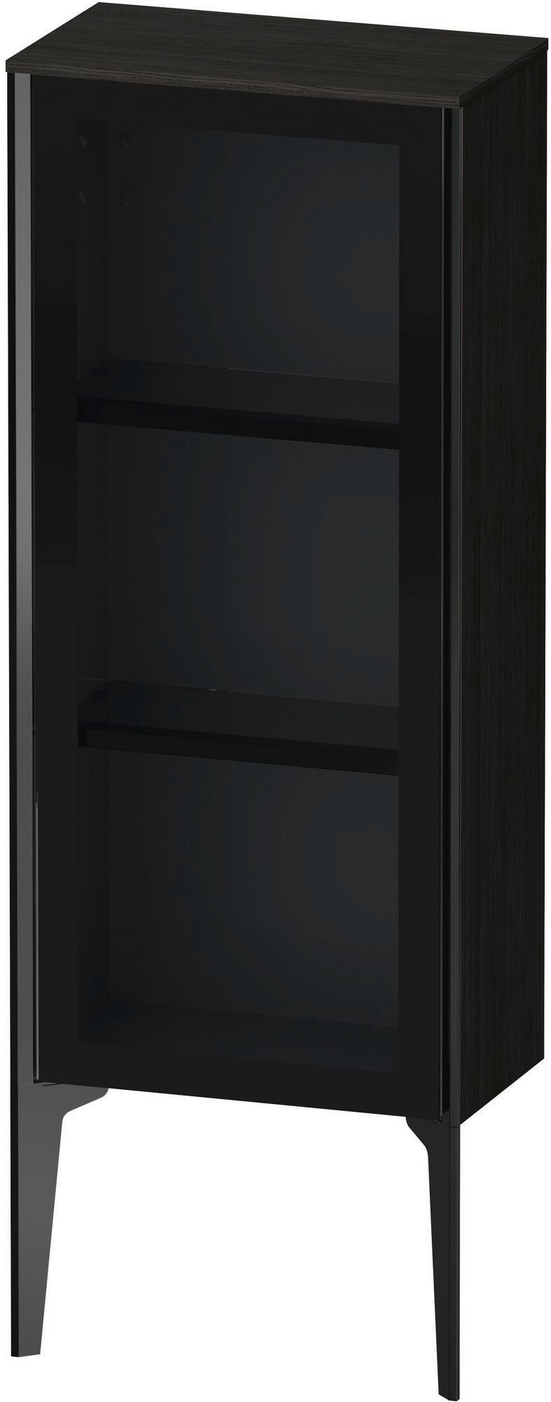 DURAVIT XViu Halbhochschrank 890 mm Eiche mit Parsolglas-Front und Tip-on-Technik