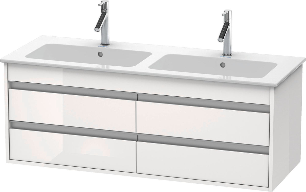 DURAVIT Ketho Waschtischunterbau 1270 mm, 4 Schubkästen, weiß matt, wandhängend, ME by Starck