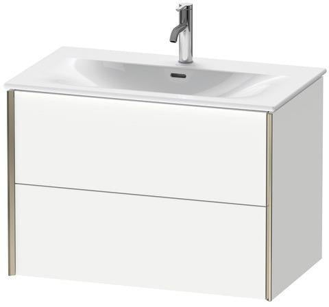 DURAVIT XViu Waschtischunterbau 810 mm mit 2 Schubkästen in Seidenmatt-Taupe
