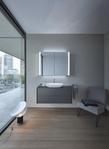 DURAVIT C.1 Einhebel-Waschtischmischer L ohne Zugstange, Schwarz Matt, 136 mm Ausladung