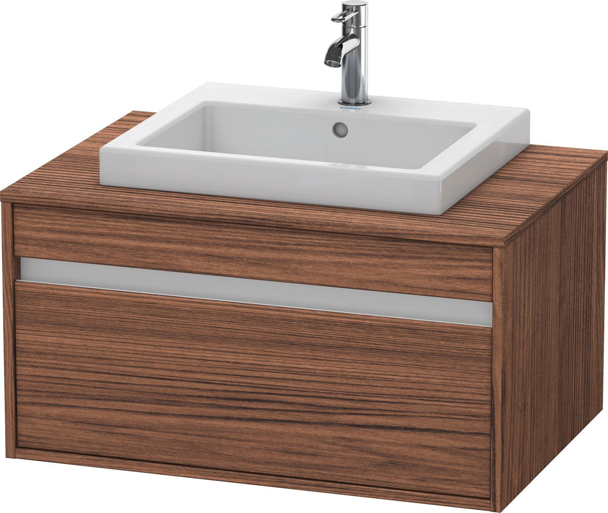 Duravit Ketho Waschtischunterbau 800 mm wandhängend, 1 Auszug, weiß matt – für Einbauwaschtisch