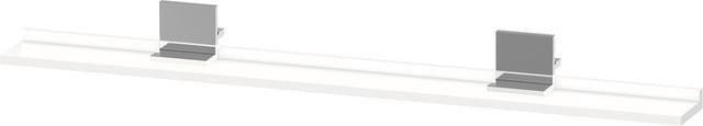 DURAVIT Sivida Spiegelablage 1200 mm in Chrom/Weiß Hochglanz – Ablage mit Befestigungsmaterial