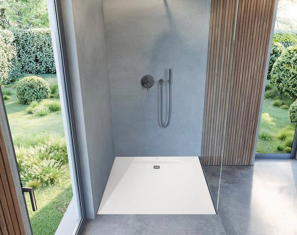 DURAVIT Sustano Duschwanne 800x800x30 Mineralguss Weiß – Quadratisch, Bodenbündig