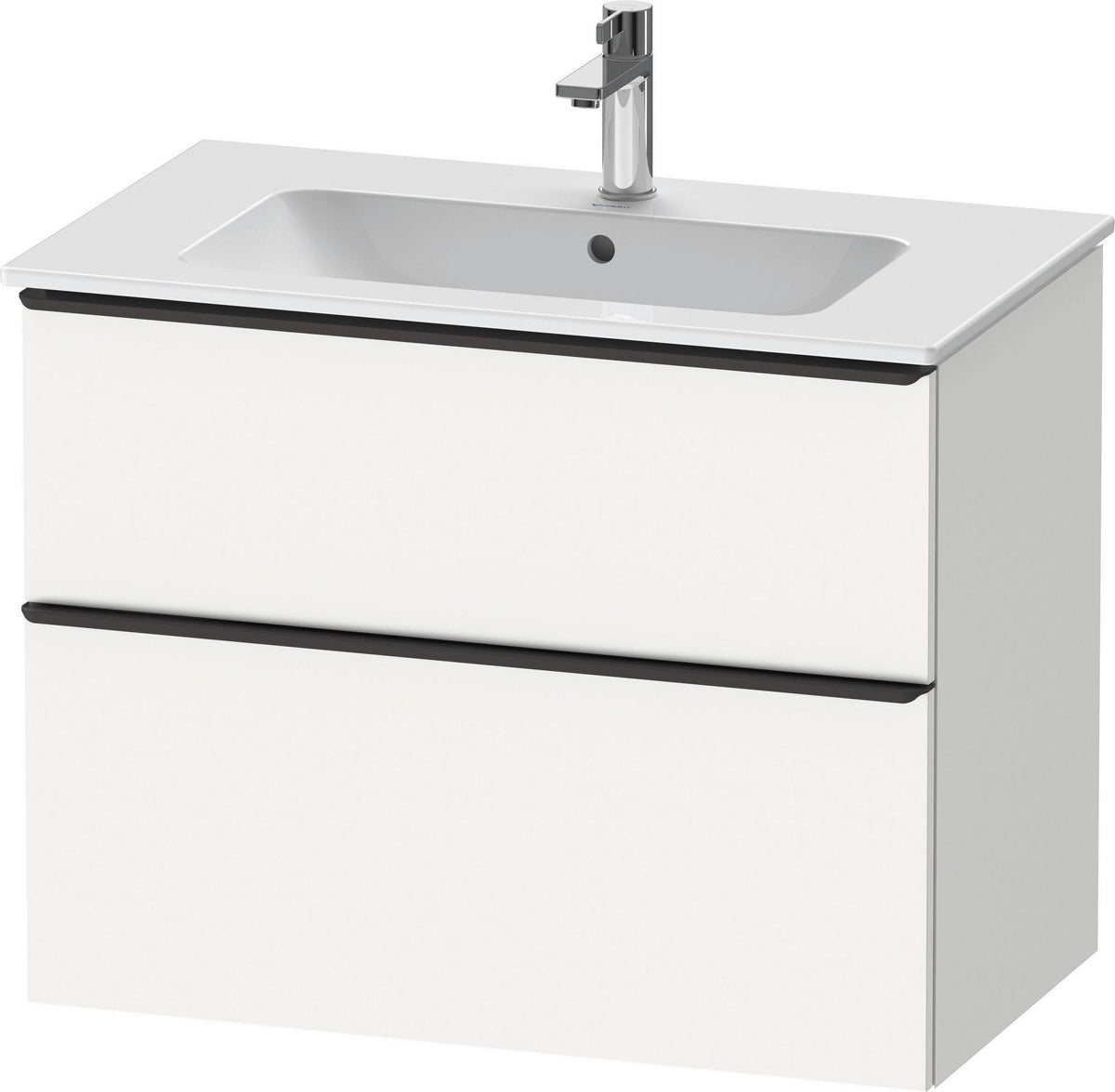 Duravit D-Neo Waschtischunterbau 810 mm betongrau matt mit Soft-Close-Auszug