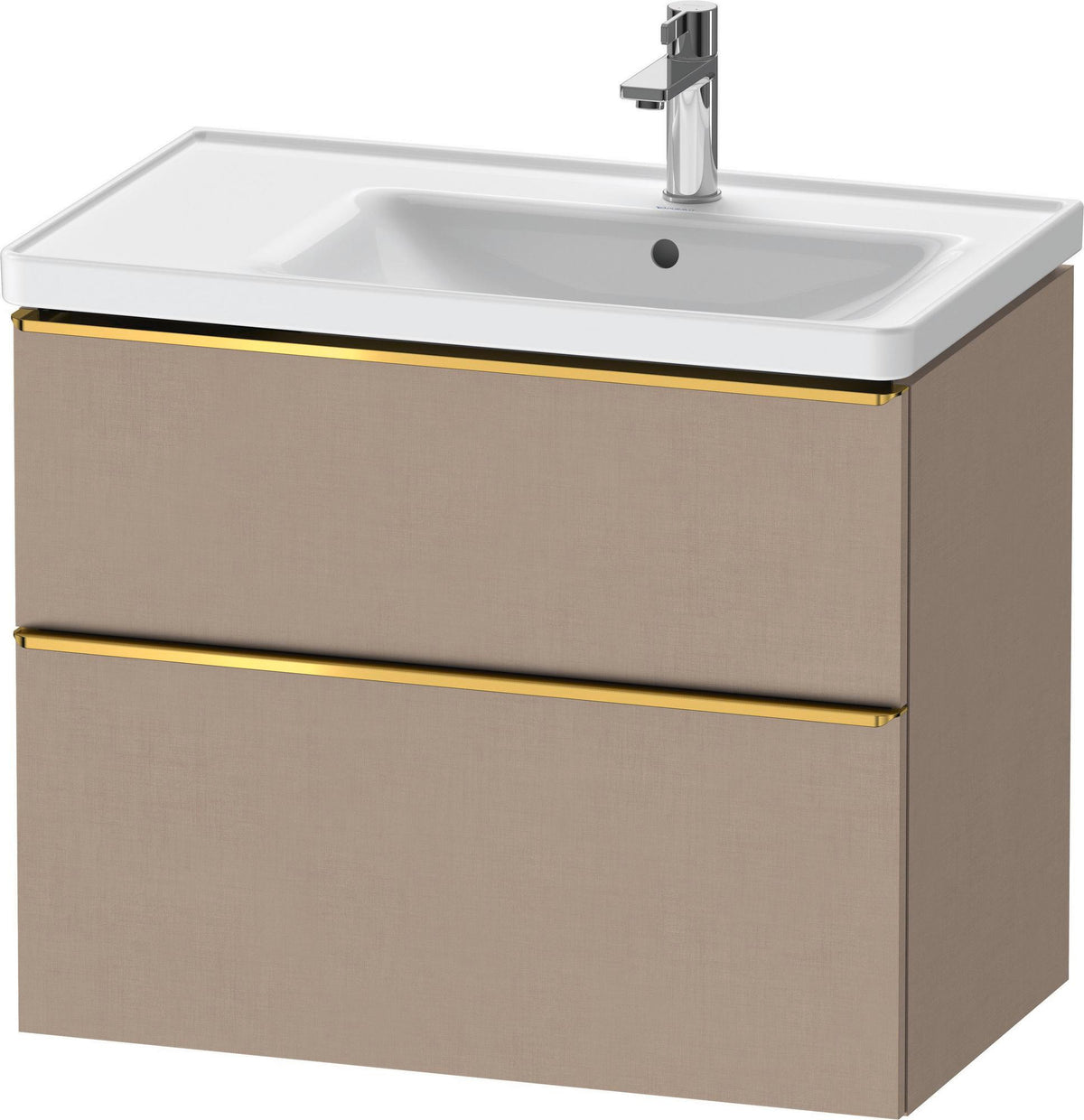 Duravit D-Neo Waschtischunterbau 784 mm Eiche Schwarz Bronze, wandhängend, 1 Auszug