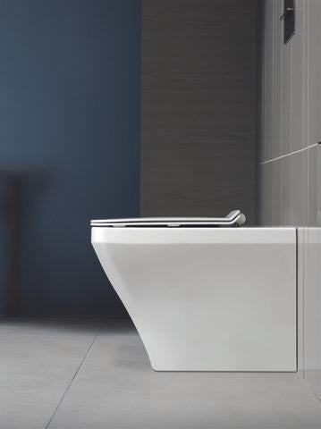 DURAVIT WC-Sitz DuraStyle Vital, Duroplast weiß, Edelstahl-Scharniere, ohne Absenkautomatik