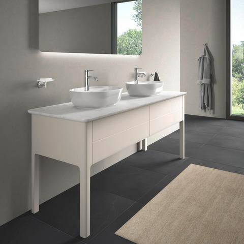 DURAVIT Luv Waschtischunterbau bodenstehend 1733 mm, 2 Auszüge, Weiß Seidenmatt, Tip-On
