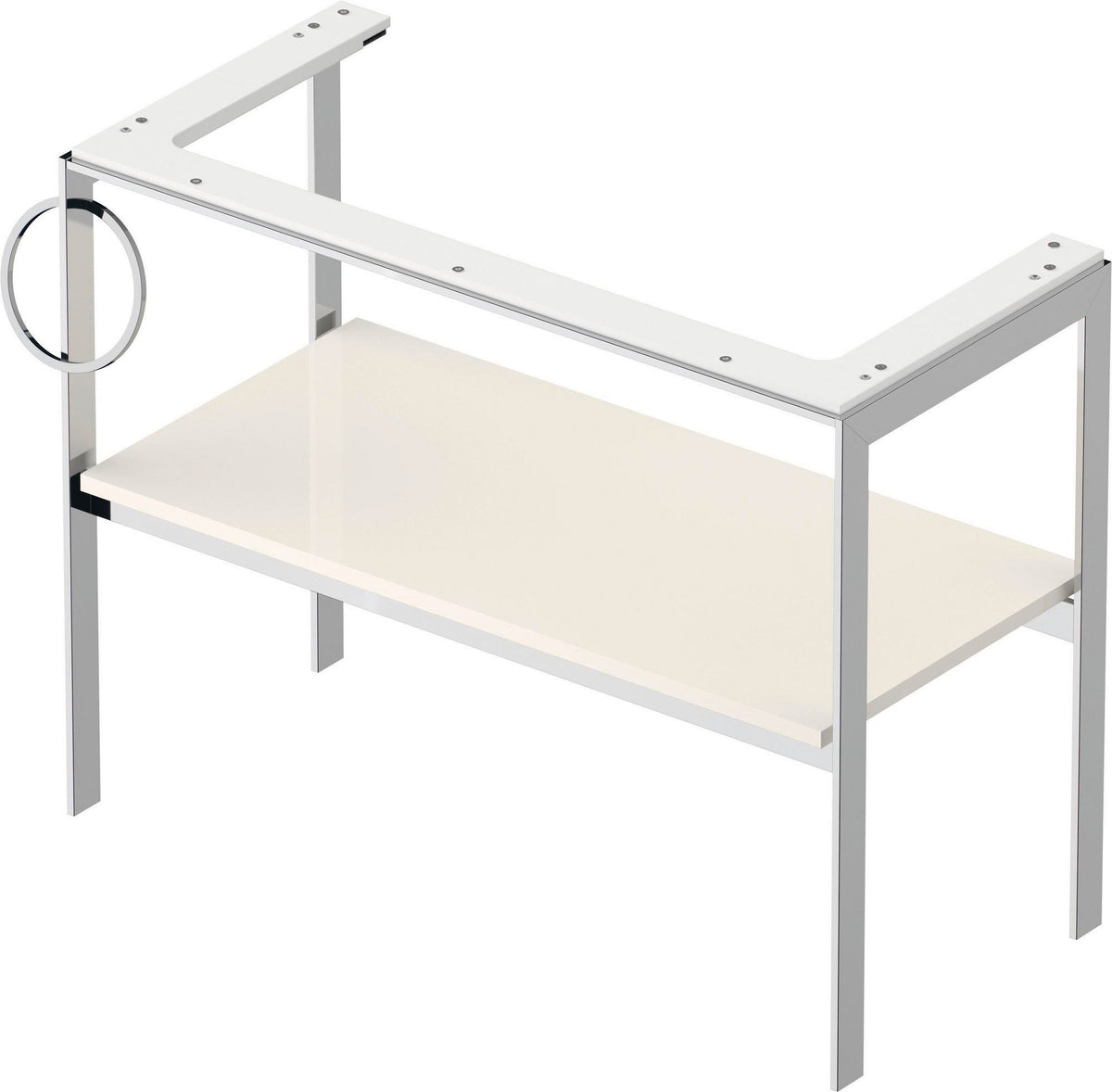 DURAVIT White Tulip Metallkonsole 984 mm Taupe Hochglanz von Philippe Starck