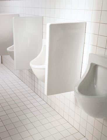 DURAVIT Urinal-Trennwand Starck 3 400 x 705 mm, weiß, Keramik, 12 mm Stärke