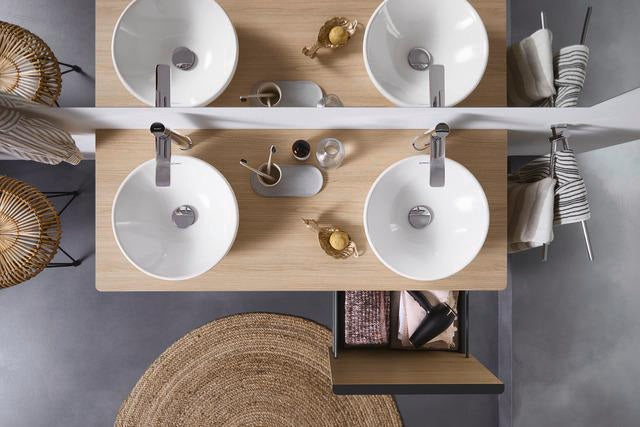 DURAVIT D-Neo Aufsatzbecken 400mm rund weiß ohne Überlauf mit WonderGliss