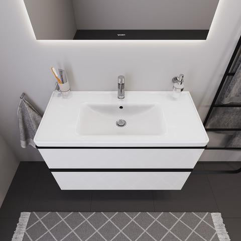 DURAVIT Licht & Spiegel Wandspiegel 600x700mm IP44 mit Beleuchtung und Schalter – matt, inkl. Befestigungsmaterial
