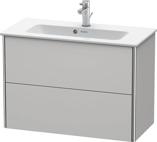 Duravit XSquare Waschtischunterbau 810 mm wandhängend, 2 Schubkästen, s-matt, für ME by Starck