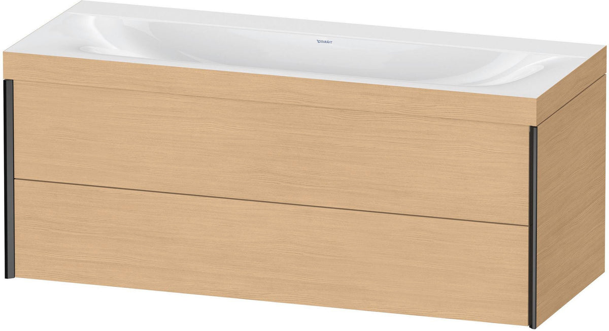 DURAVIT XViu c-bonded Waschtischunterbauset 1200 mm wandhängend mit 2 Schubkästen