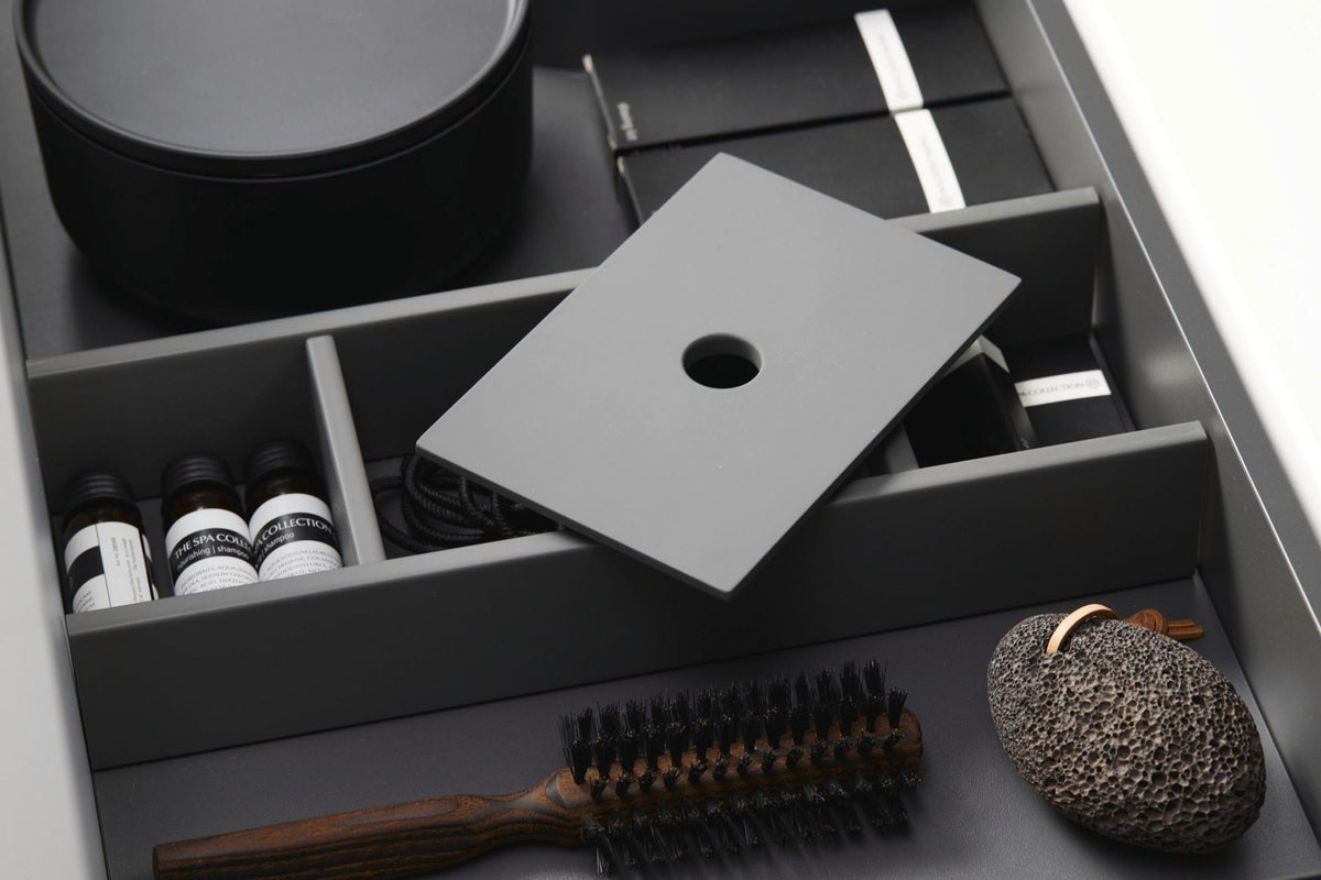 DURAVIT Universal Inneneinteilung Diamantschwarz 115x32x59 mm – Stilvolle Organisation