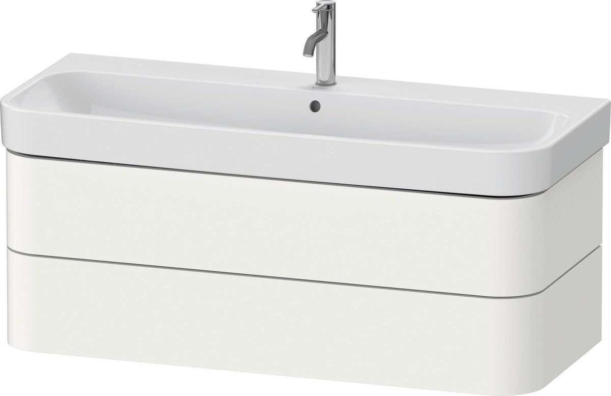 DURAVIT Waschtischunterbau Happy D.2+ wandhängend 1175 mm Taupe supermatt mit Tip-On Technik