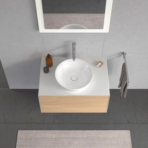 DURAVIT White Tulip Waschtischunterbau 800 mm wandhängend, 2 Schubkästen, weiß seidenmatt