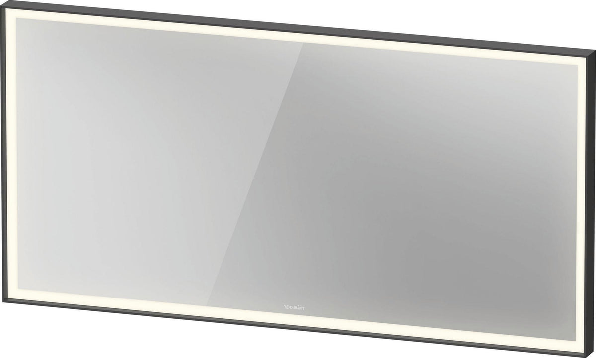DURAVIT L-Cube Lichtspiegel 650x700mm mit Sensor, LED-Beleuchtung, Spiegelheizung & Kondensschutz, Weiß
