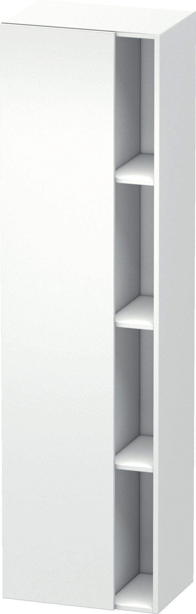 DURAVIT DuraStyle Hochschrank 360x500x1800mm, 1 Tür links, weiß matt – Wandhängend mit Soft-Close