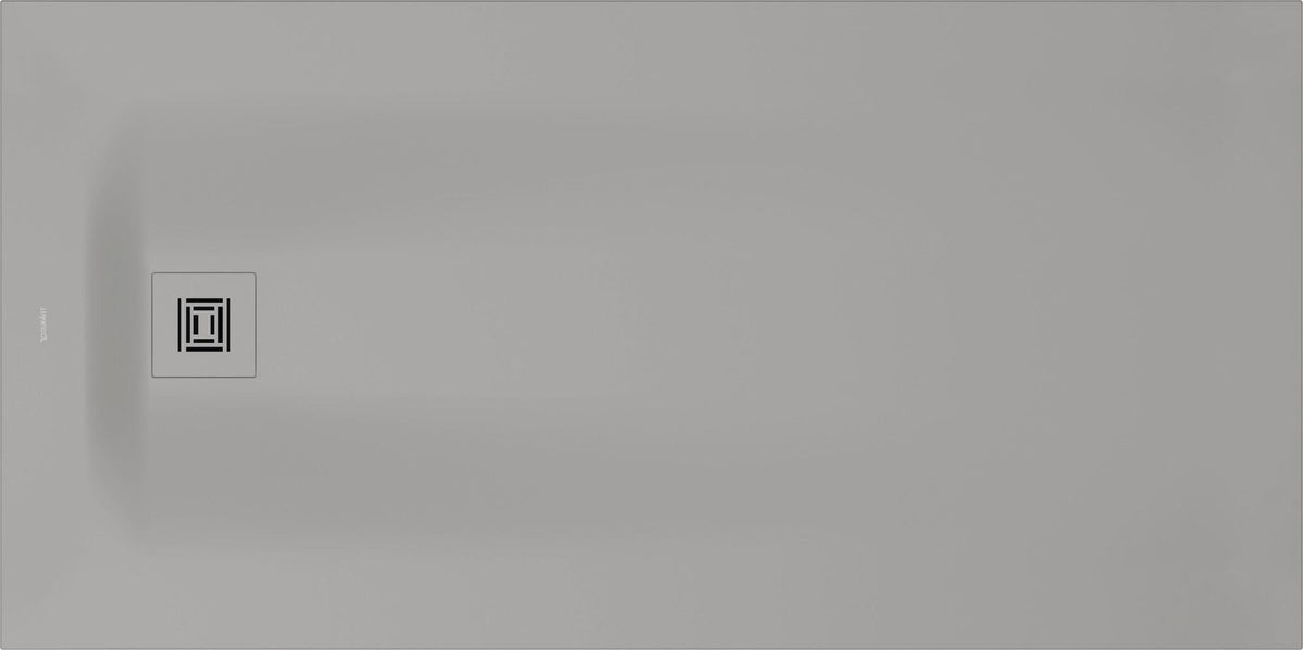 Duravit Sustano Duschwanne 1400x800x30 mm Mineralguss hellgrau matt – rechteckig, bodenbündig, mit Rutschhemmung