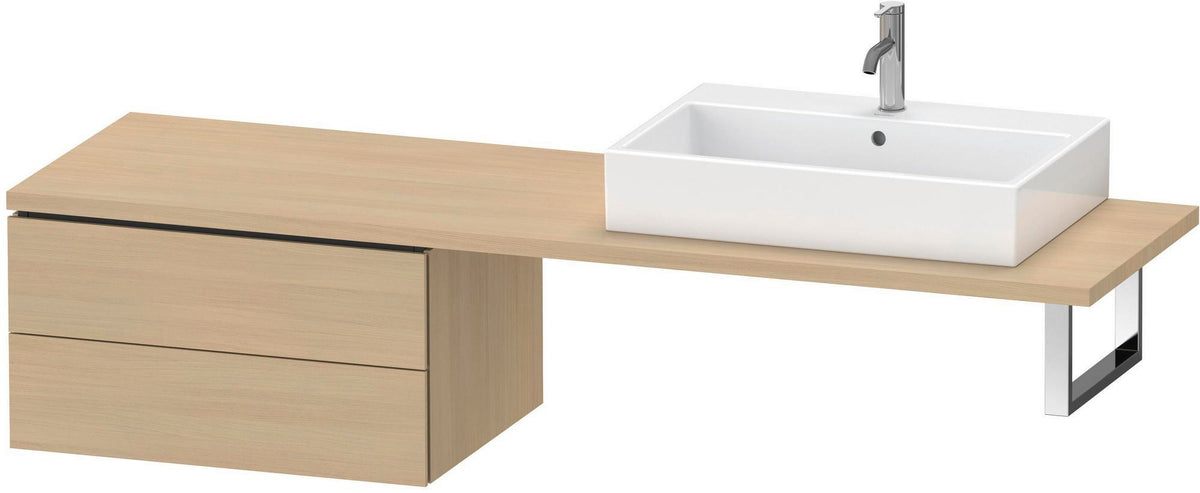 DURAVIT L-Cube Unterschrank 720 mm, 2 Schubkästen, weiß matt, wandhängend