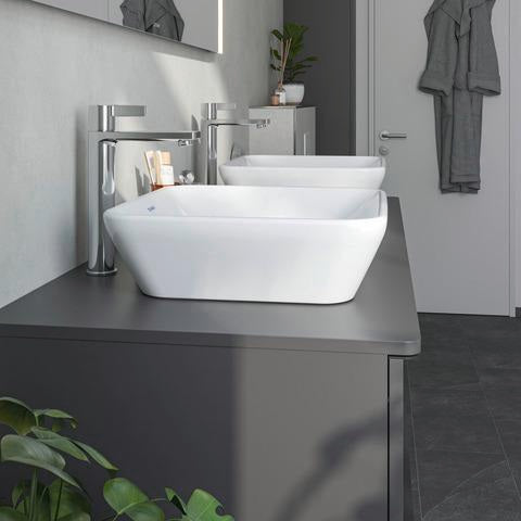Duravit D-Neo Aufsatzbecken 400x400mm Weiß mit HygieneGlaze – Quadratisches Design