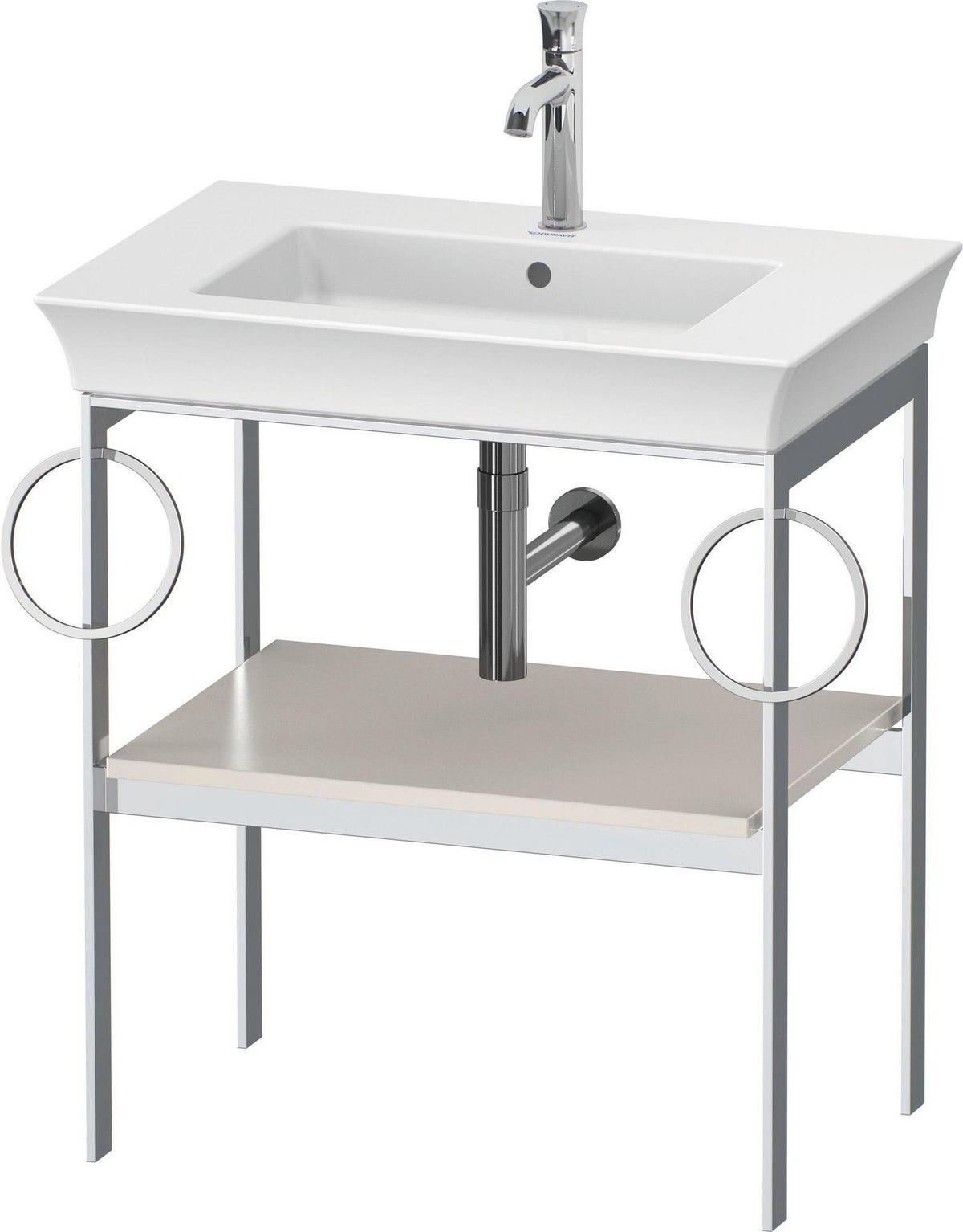 DURAVIT White Tulip Metallkonsole 684 mm – Design von Philippe Starck mit Höhenausgleich