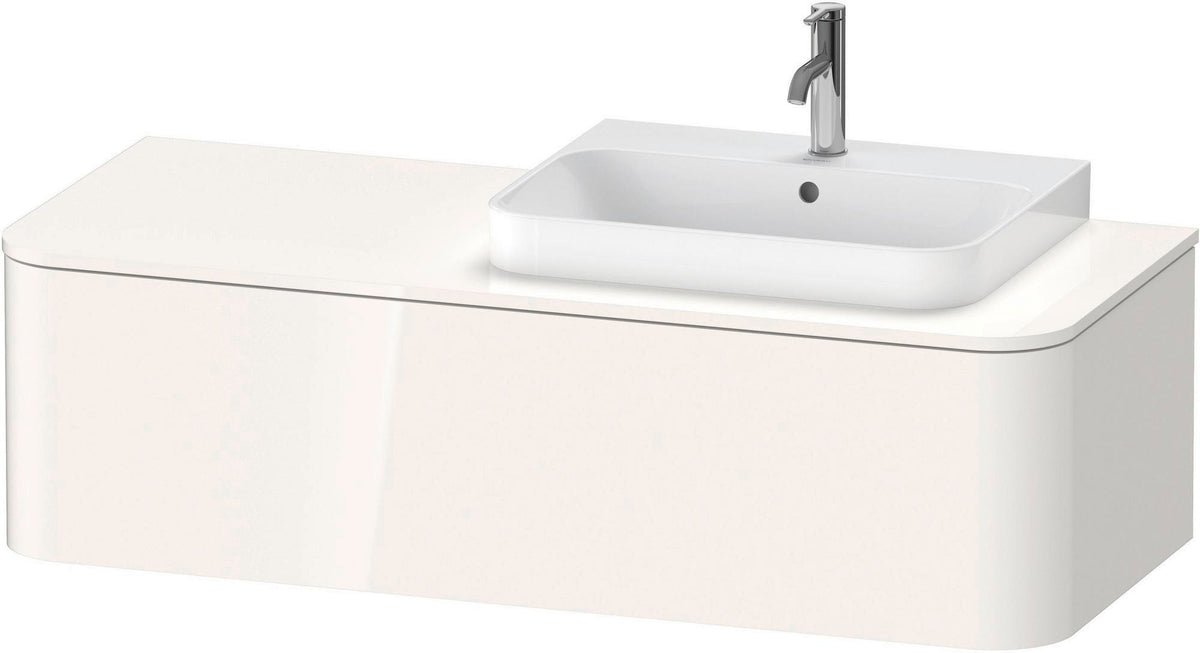 DURAVIT Happy D.2 Konsolenwaschtischunterbau 1300 mm taupe supermatt mit Tip-On und LED