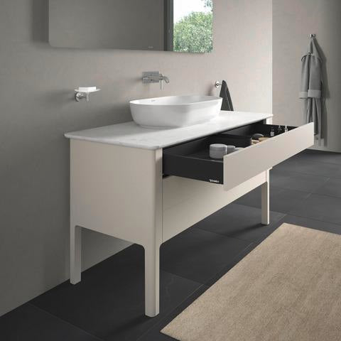 Duravit Luv Waschtischunterbau bodenstehend 1338 mm Weiß Seidenmatt mit Tip-On-Technik