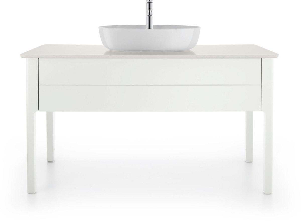 Duravit Luv Waschtischunterbau bodenstehend 1338 mm mit 1 Auszug Weiß Seidenmatt