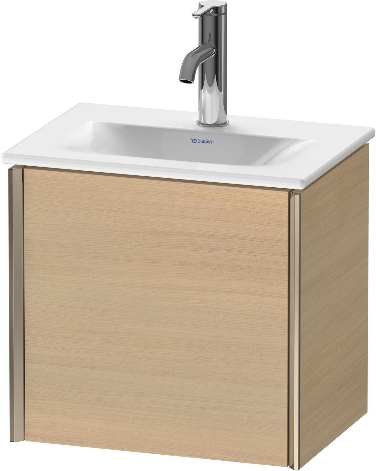 DURAVIT XViu Waschtischunterbau wandhängend, 1 Tür, Eiche, 430 mm, Tip-On-Technik