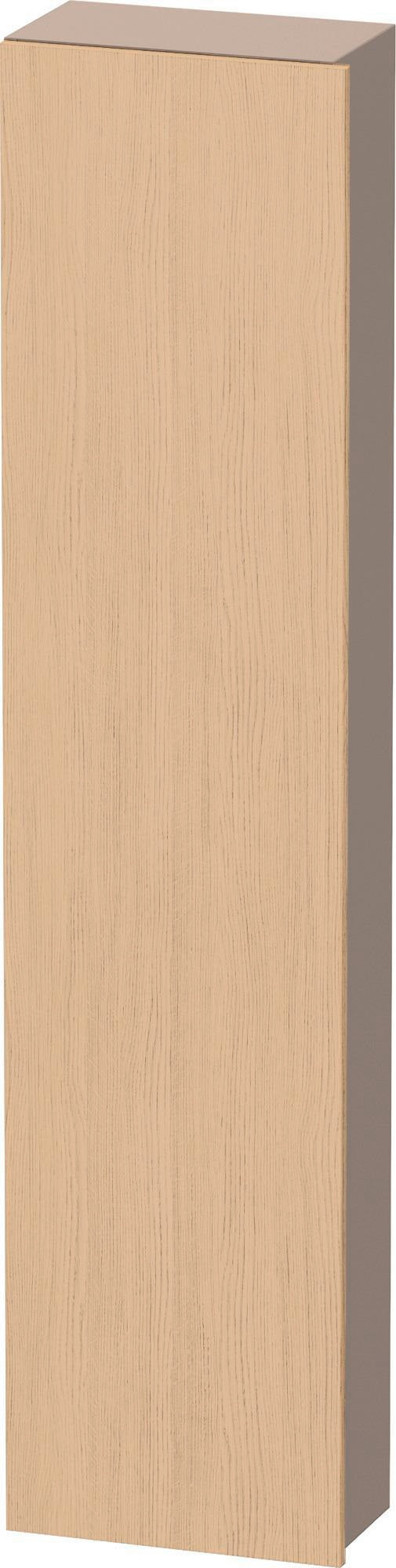 DURAVIT DuraStyle Hochschrank 400 mm betongrau matt, 1 Tür links, Soft-Close