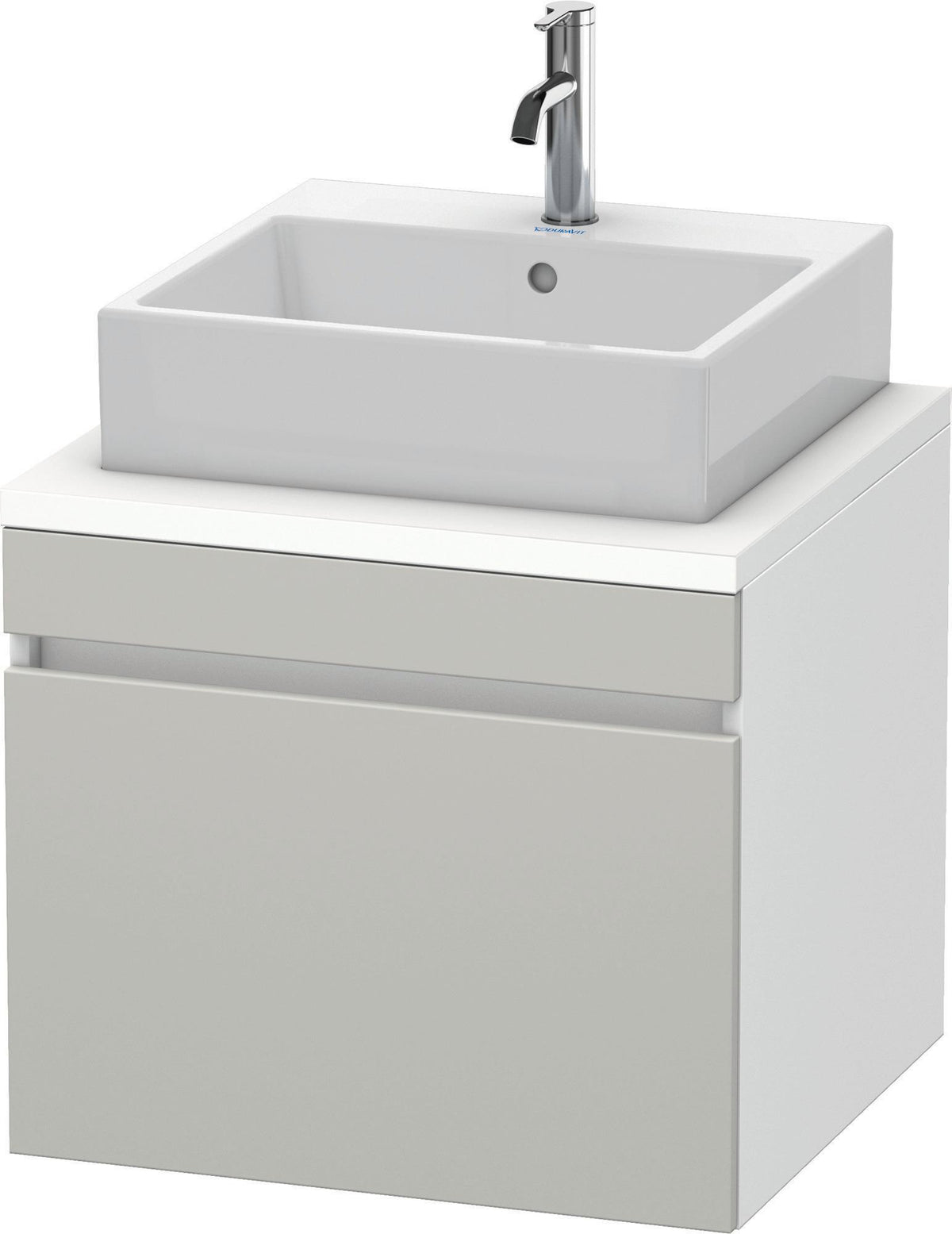 DURAVIT DuraStyle Konsolenunterschrank 600 mm betongrau matt – 1 Auszug, wandhängend